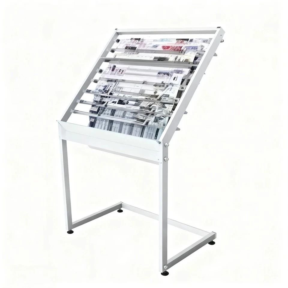 Mobile Steel Newspaper Stand